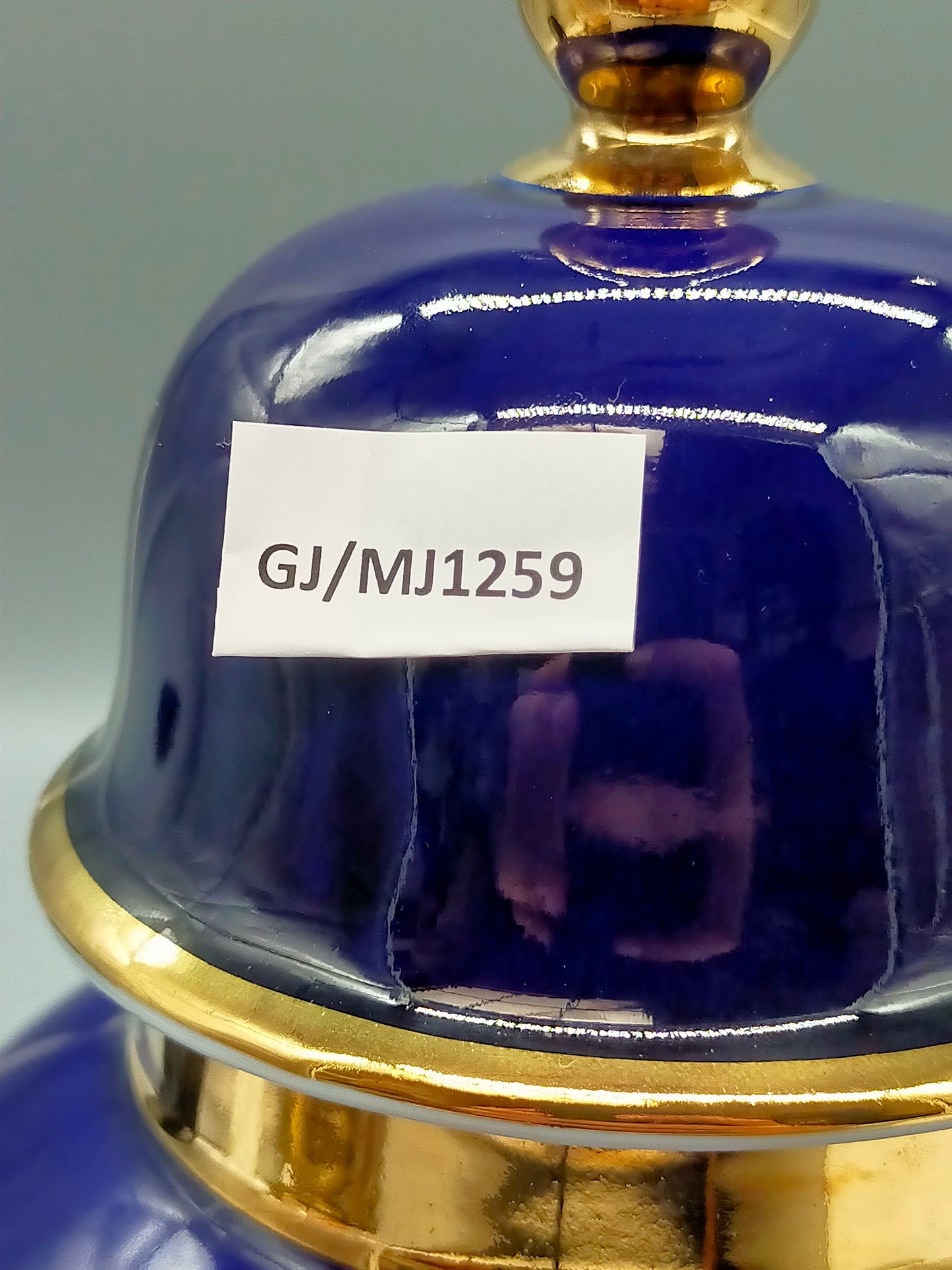 Prachtvolle Royal KPM Bavaria Echt Cobalt Deckelvase – Blau/Gold