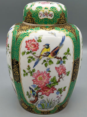 Kaiser Porzellan Prunkvase Mandschu Elegante Deckelvase