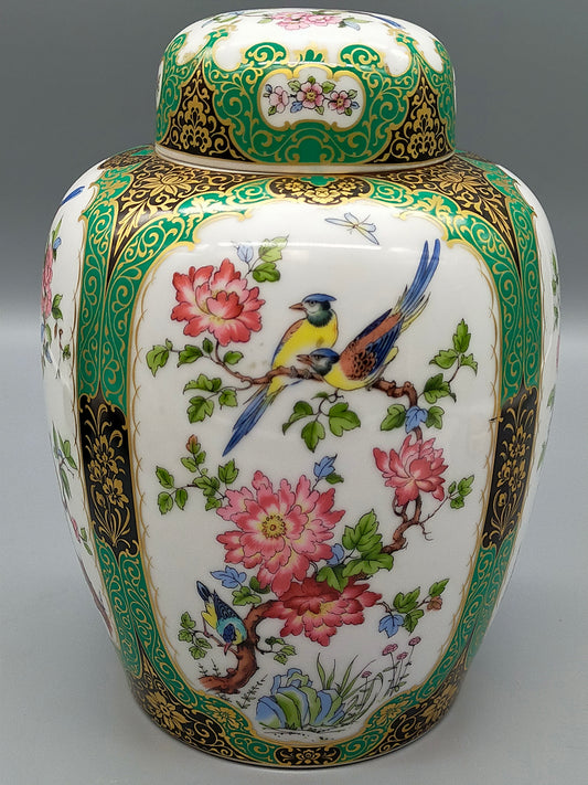 Kaiser Porzellan Prunkvase Mandschu Elegante Deckelvase