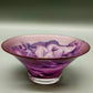 Edle Kunstglas Schale in Violett Elegantes mattiertes Design