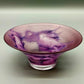 Edle Kunstglas Schale in Violett Elegantes mattiertes Design