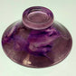 Edle Kunstglas Schale in Violett Elegantes mattiertes Design