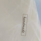 Elegante mundgeblasene Glasschale Beige marmoriertes Kunstglas