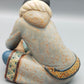 Lladró Porzellanfigur Eskimo Mädchen mit kalten Füßen Vintage