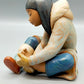 Lladró Porzellanfigur Eskimo Mädchen mit kalten Füßen Vintage