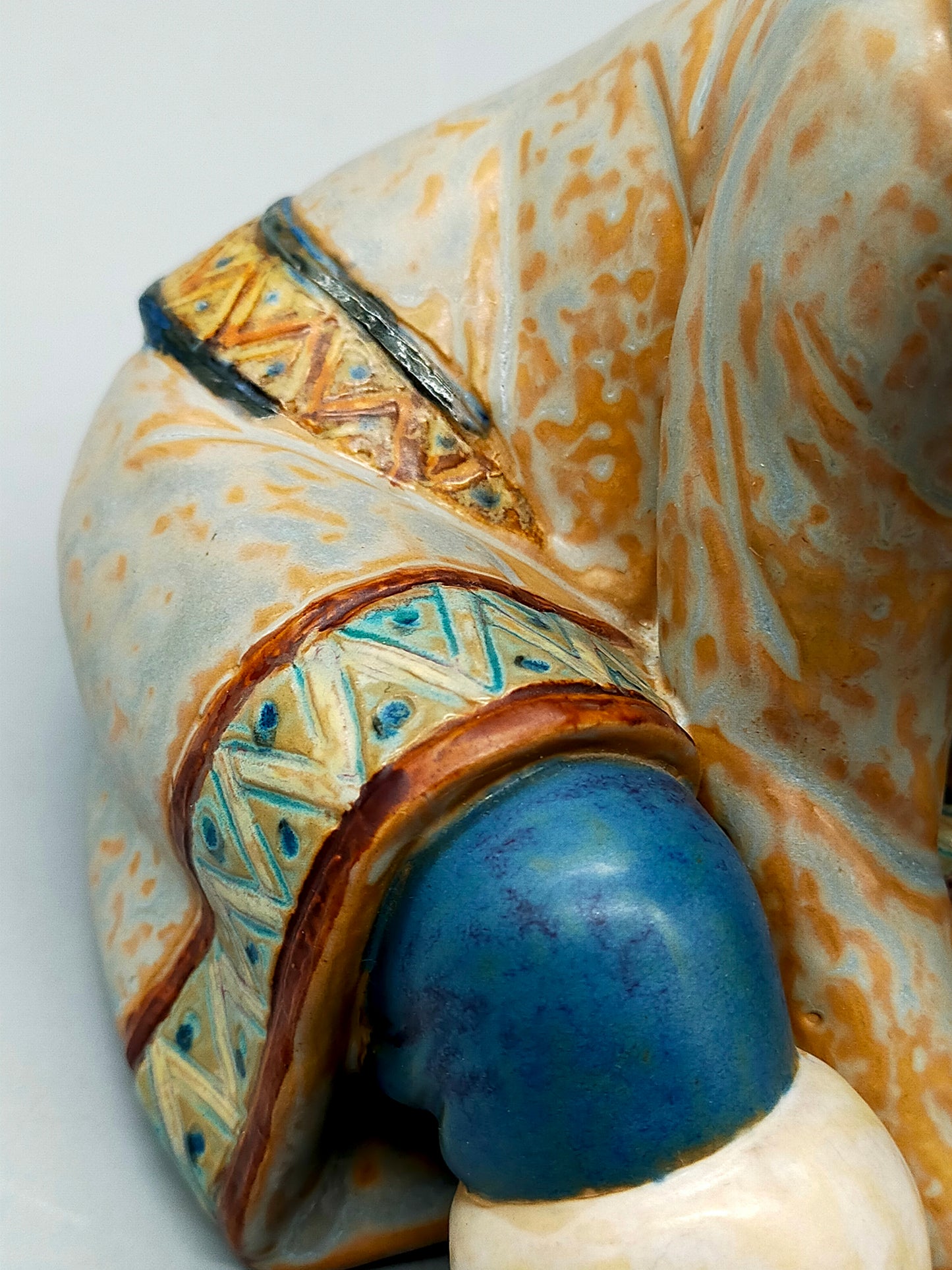 Lladró Porzellanfigur Eskimo Mädchen mit kalten Füßen Vintage