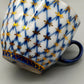 Lomonosov Kobaltnetz Mokka-Set – 3 Tassen & 1 Untertasse UdSSR