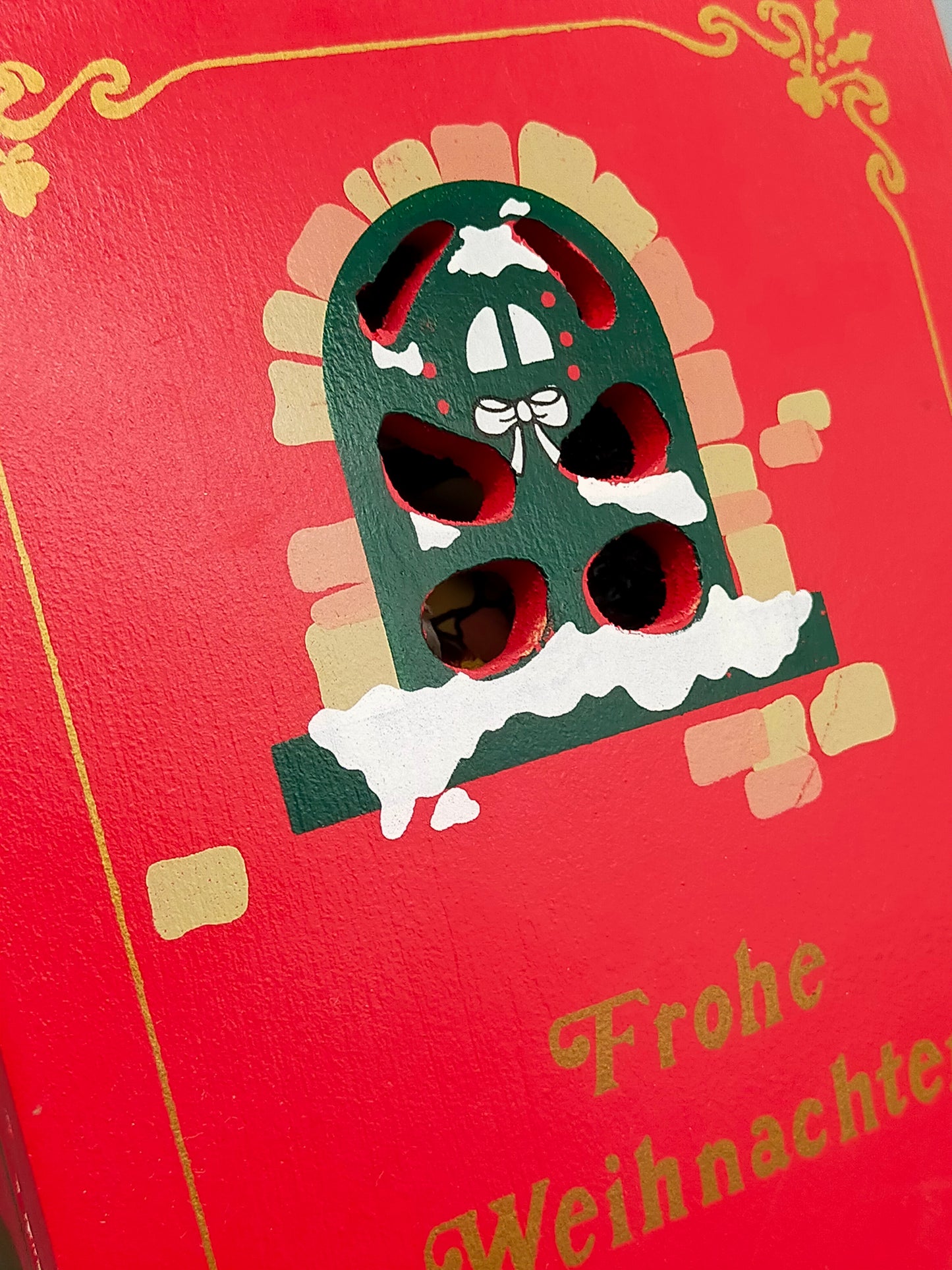 Holz Spieluhr Buch Weihnachtsdekoration mit Spielwerk