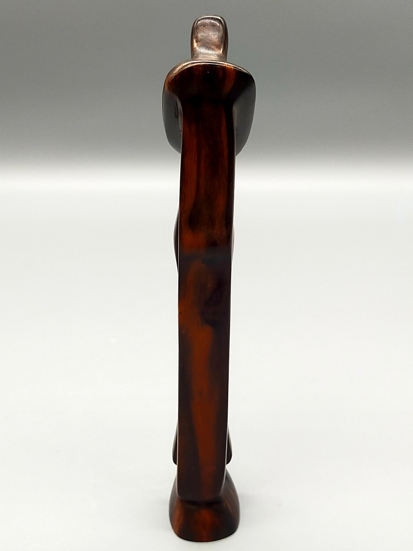 Moderne Holz Skulptur Abstrakte Figur Liebespaar Signiert