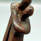 Moderne Holz Skulptur Abstrakte Figur Liebespaar Signiert
