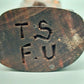 Moderne Holz Skulptur Abstrakte Figur Liebespaar Signiert
