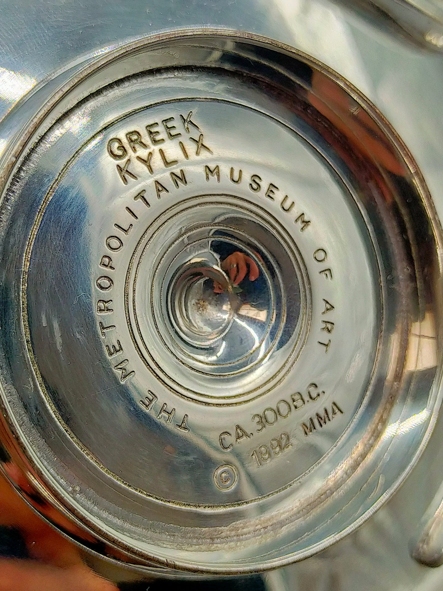 MMA Griechische Kylix Trinkschale Pewter Museum Replik