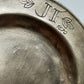 Historischer Zinn Teller 1670 Antiker Wandteller mit Gravur JI