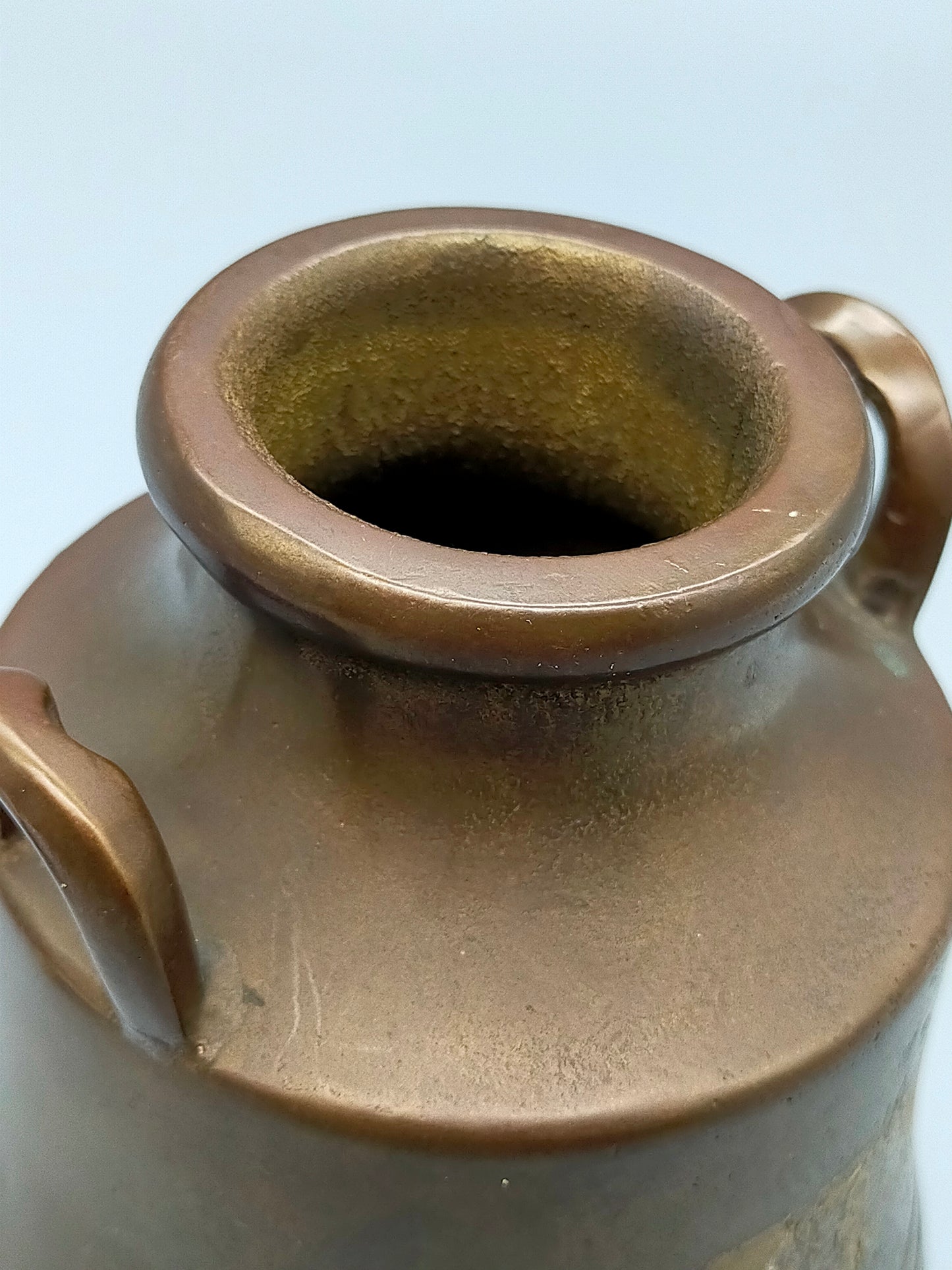 Antike Bronze Kanne Vase  Rustikale Dekoration