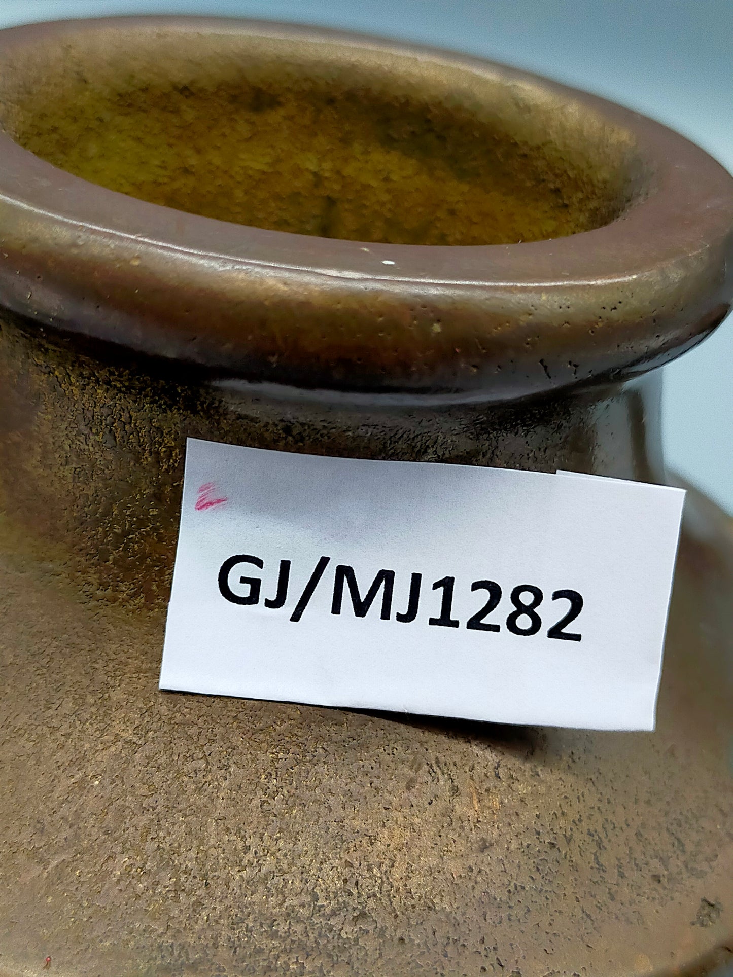 Antike Bronze Kanne Vase  Rustikale Dekoration