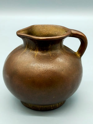 Antiker Bronze Krug Dekorativer Miniatur Krug
