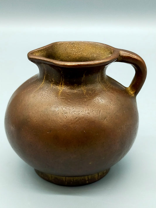 Antiker Bronze Krug Dekorativer Miniatur Krug