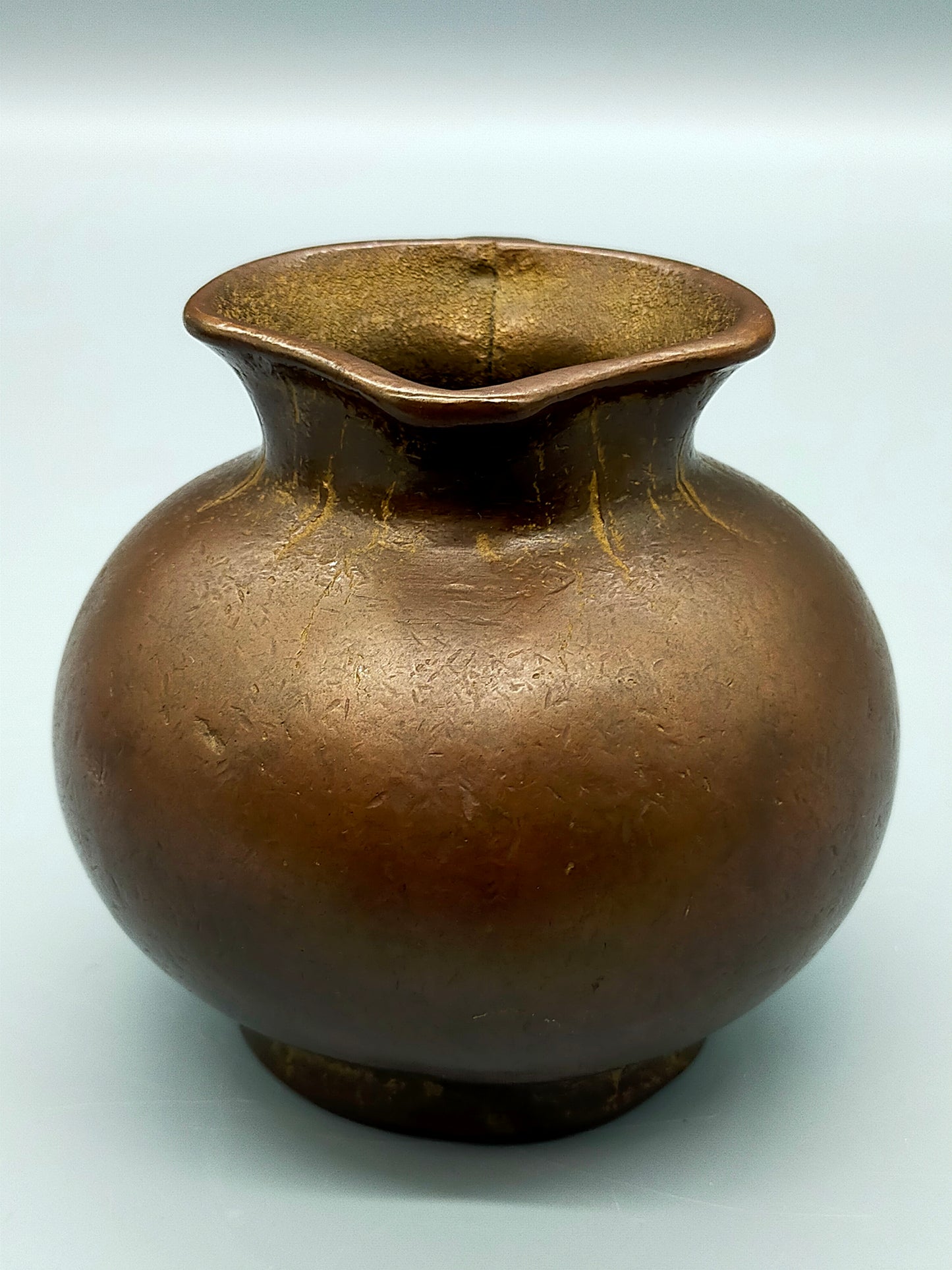 Antiker Bronze Krug Dekorativer Miniatur Krug
