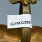 Elegante Art Nouveau Messing Schale mit Tragegriff Blütendekor