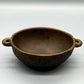 E. Thelen Creation Bronzeschale Brutalistisches Design mit Relief