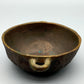 E. Thelen Creation Bronzeschale Brutalistisches Design mit Relief