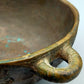 E. Thelen Creation Bronzeschale Brutalistisches Design mit Relief