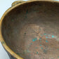 E. Thelen Creation Bronzeschale Brutalistisches Design mit Relief
