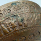 E. Thelen Creation Bronzeschale Brutalistisches Design mit Relief