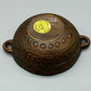 E. Thelen Creation Bronzeschale Brutalistisches Design mit Relief