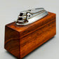 Vintage Ronson Tischfeuerzeug Edles Holz & Chrome Design
