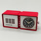Vintage Dugena Tisch Reise Wecker – Rotes Retro Design