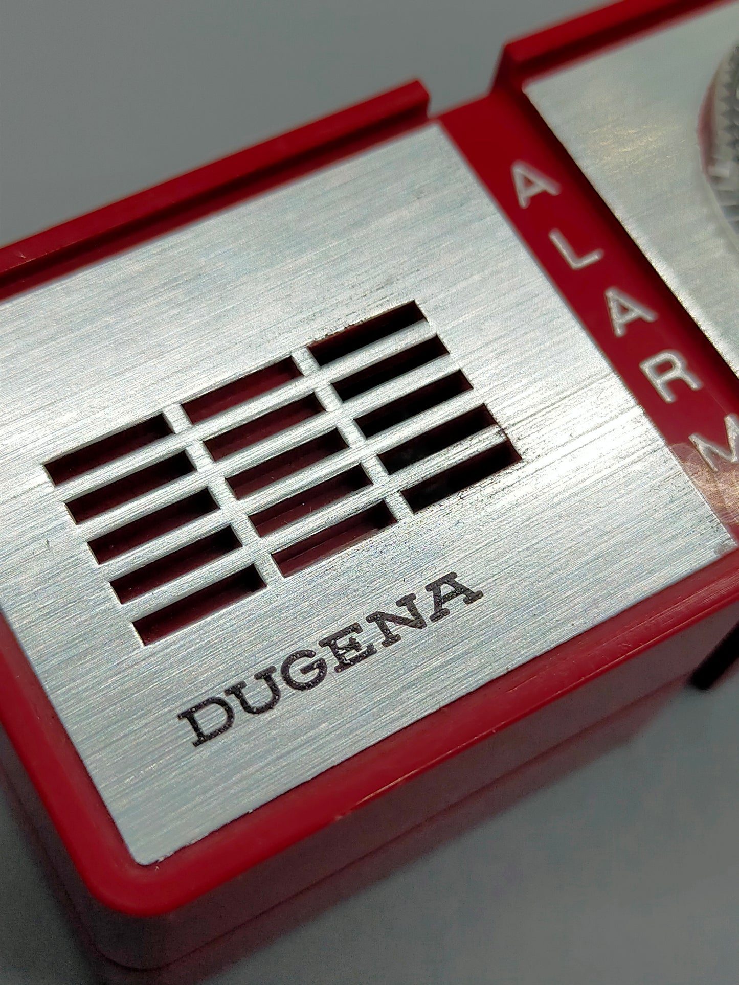 Vintage Dugena Tisch Reise Wecker – Rotes Retro Design