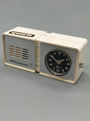 Retro Emes Sonochron Reise Wecker Vintage Quartz Uhr aus Deutschland