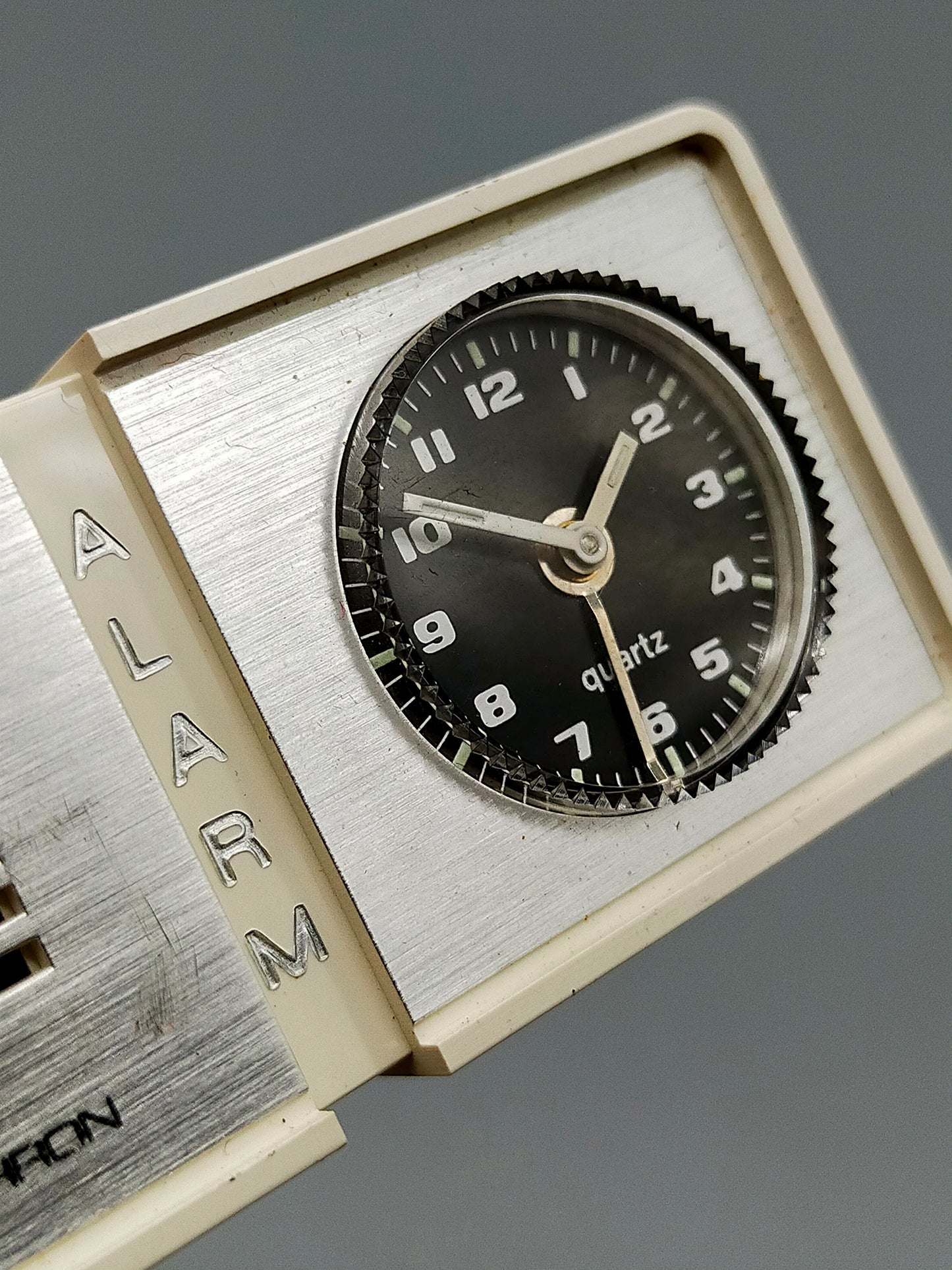 Retro Emes Sonochron Reise Wecker Vintage Quartz Uhr aus Deutschland