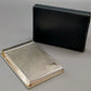 Edler Vintage Notizblockhalter Versilbertes Rillendesign mit Box