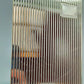 Edler Vintage Notizblockhalter Versilbertes Rillendesign mit Box