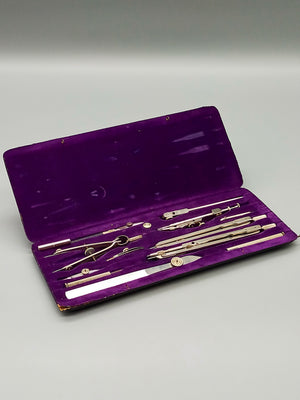 Antiq Lieco Precision Zeichenset Hochwertiges Geometrie-Set im Etui