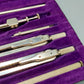 Antiq Lieco Precision Zeichenset Hochwertiges Geometrie-Set im Etui