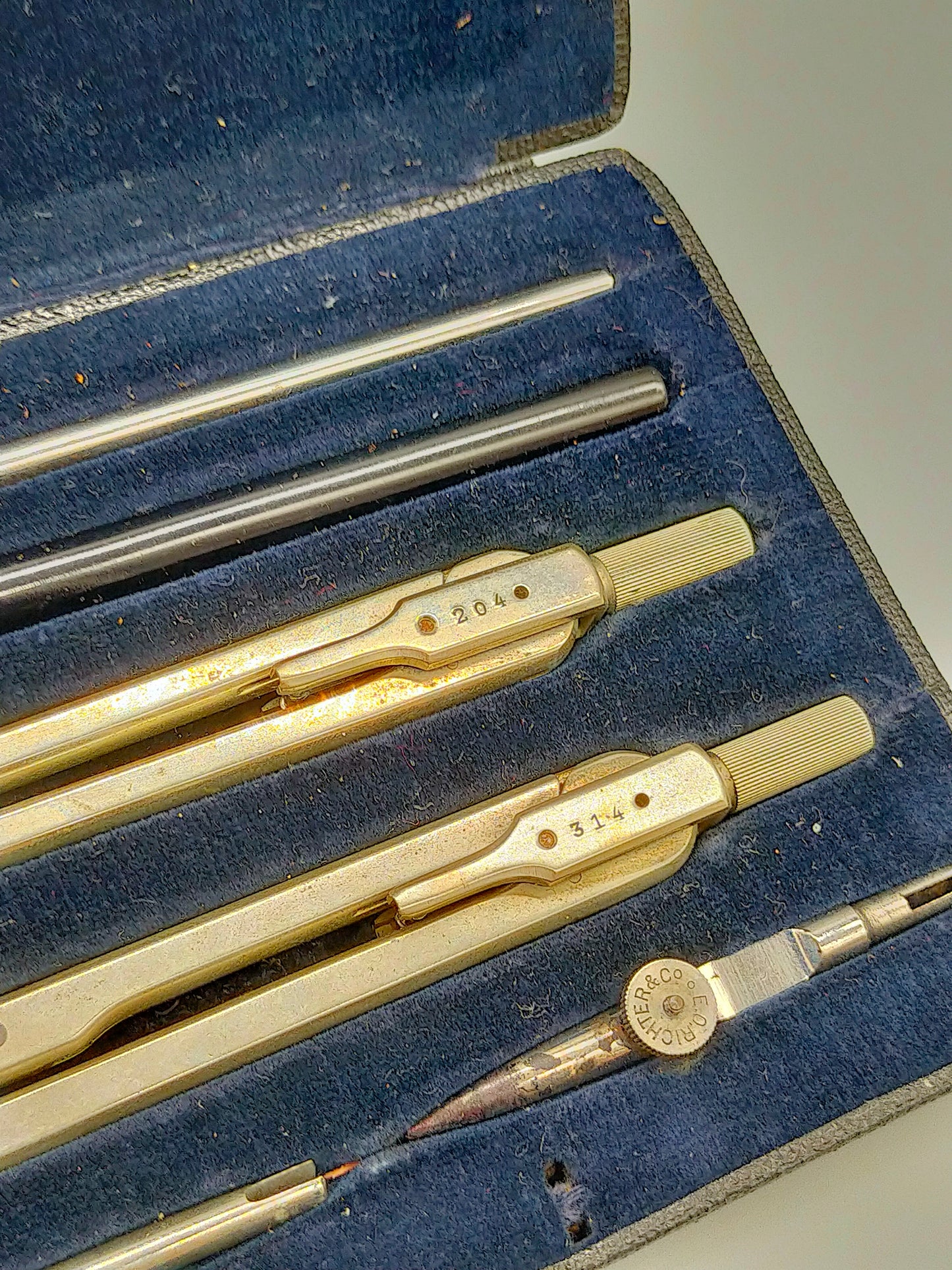 E.O. Richter & Co. Reißzeug Set  Präzisions Zeichenset