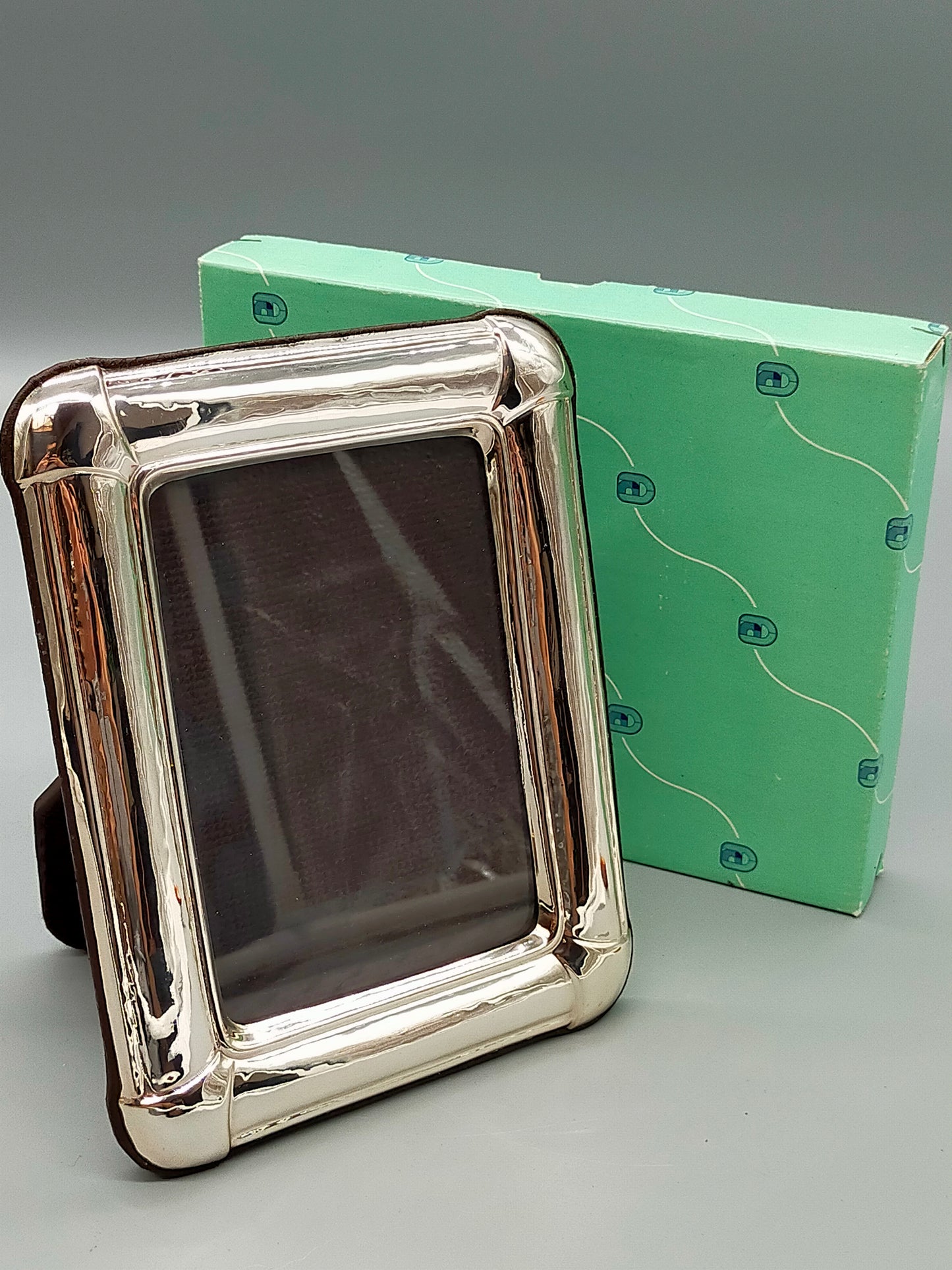 Edler 925er Silber Bilderrahmen Eleganter Fotorahmen mit Box