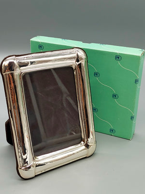 Edler 925er Silber Bilderrahmen Eleganter Fotorahmen mit Box