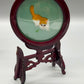 Chinesische Seidenstickerei Doppelseitige Kunst mit Katze