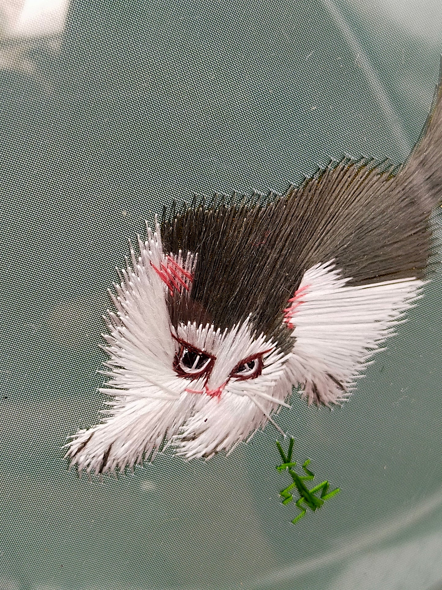 Chinesische Seidenstickerei Doppelseitige Kunst mit Katze