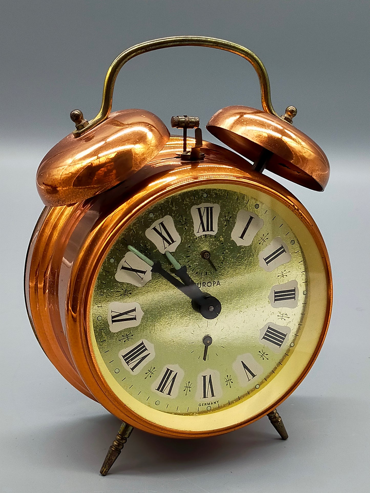 Vintage Europa Doppelglocken Wecker – Klassische Tisch Uhr