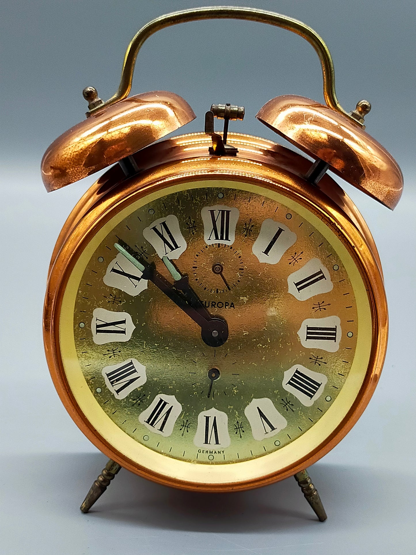 Vintage Europa Doppelglocken Wecker – Klassische Tisch Uhr