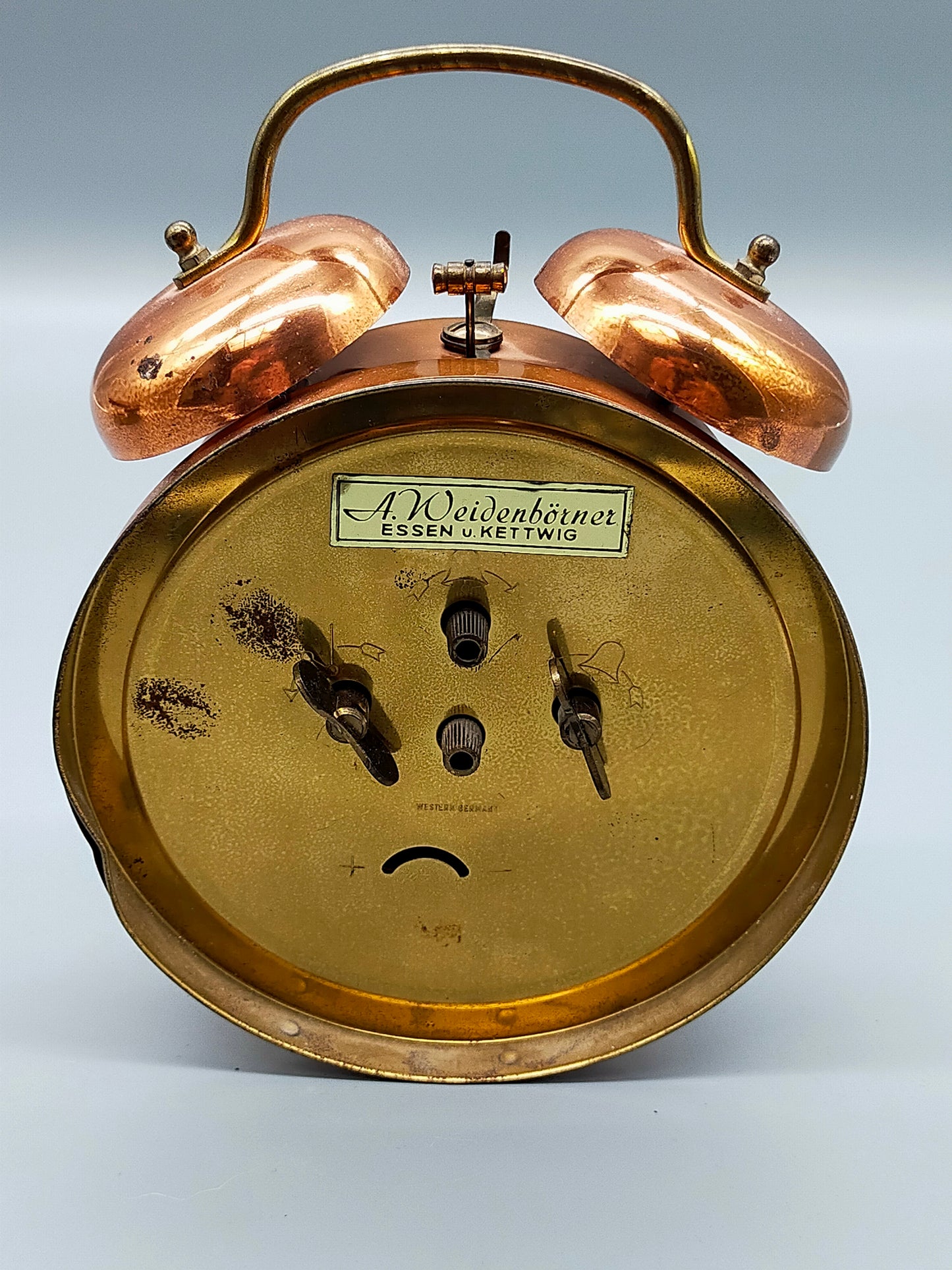 Vintage Europa Doppelglocken Wecker – Klassische Tisch Uhr