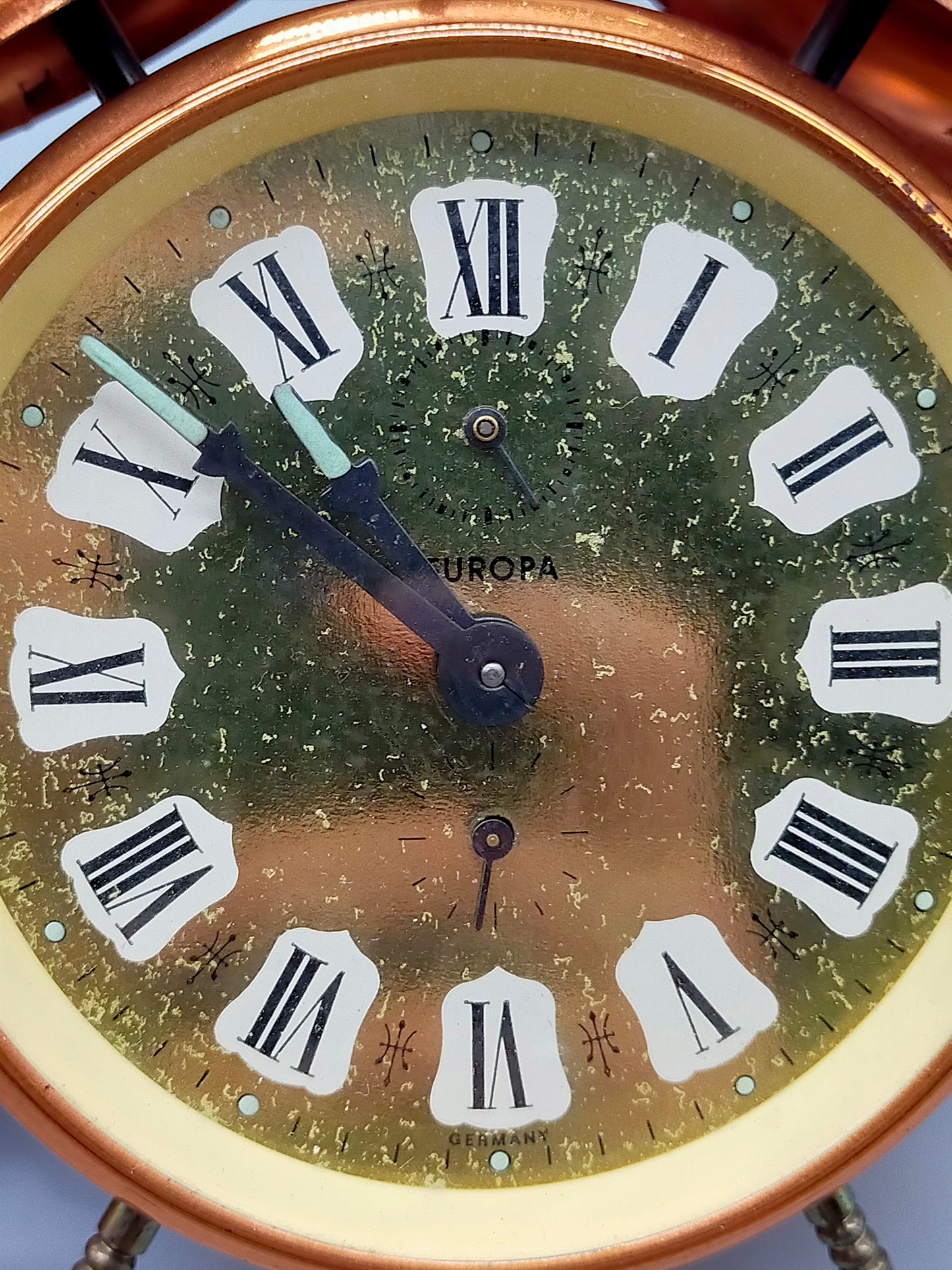 Vintage Europa Doppelglocken Wecker – Klassische Tisch Uhr