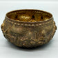 Antike asiatische Silberschale Detailreiche Reliefarbeit mit Figuren