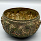 Antike asiatische Silber Schale mit Relief Prunkvolle Handarbeit