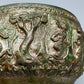Antike asiatische Silber Schale mit Relief Prunkvolle Handarbeit